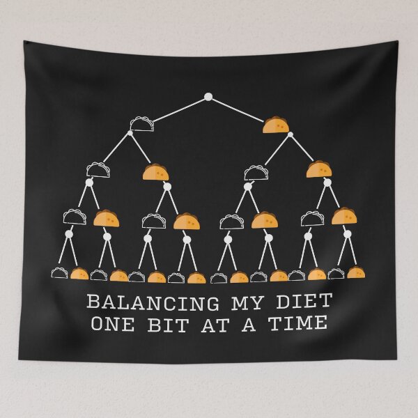 Item preview, Balancing my diet one bit at a time designed and sold by Code  Monkeys.