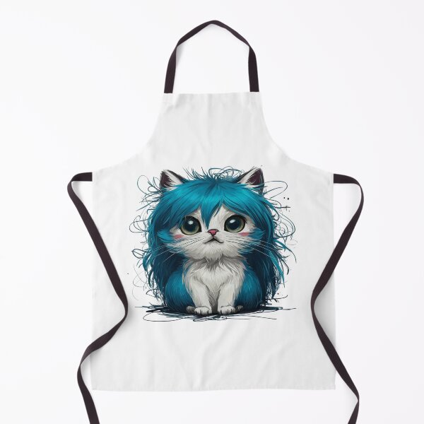 Item preview, Ink Whispers: The Enchanting Blue Feline "Cat!" designed and sold by AmziLife.
