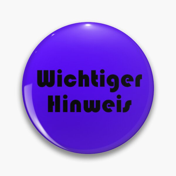 Item preview, Wichtiger Hinweis designed and sold by wasswasswass.