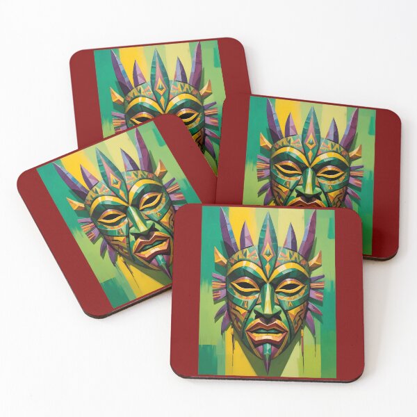 Item preview, An Abstract Cubism-Inspired Design Depicting An Ancient African Mask designed and sold by Adelberton.