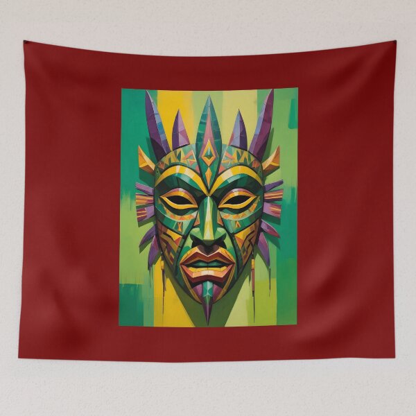 Item preview, An Abstract Cubism-Inspired Design Depicting An Ancient African Mask designed and sold by Adelberton.