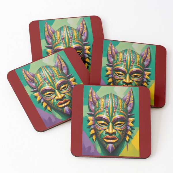 Item preview, An Abstract Cubism-Inspired Design Depicting An Ancient African Mask designed and sold by Adelberton.