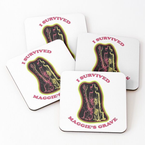 Item preview, I SURVIVED MAGGIE'S GRAVE retro 1970s style designed and sold by paperbacksnpugs.