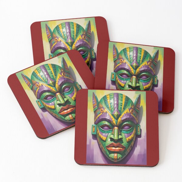 Item preview, An Abstract Cubism-Inspired Design Depicting An Ancient African Mask designed and sold by Adelberton.