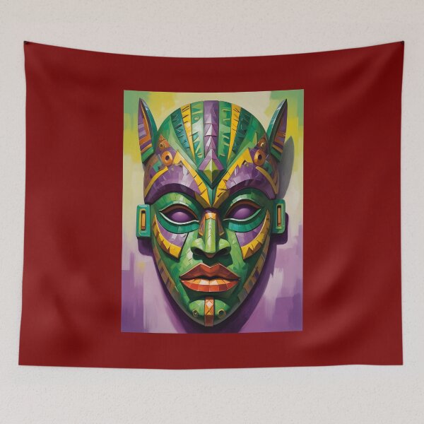 Item preview, An Abstract Cubism-Inspired Design Depicting An Ancient African Mask designed and sold by Adelberton.
