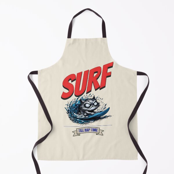 Item preview, Surf Till Nap Time - Funny Summer Surfing Cat designed and sold by Nabucodonoshop.