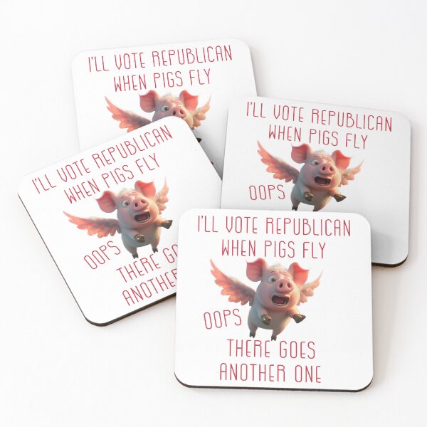 Item preview, When Pigs Fly-Republican  designed and sold by designbyjodyb.