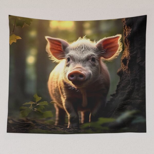 Aperçu de l'œuvre le petit cochon peureux créée et vendue par Collection de trésors .