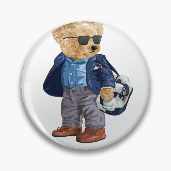 Item preview, Stylish Teddy Bear Traveler sticker designed and sold by mrfrasco.