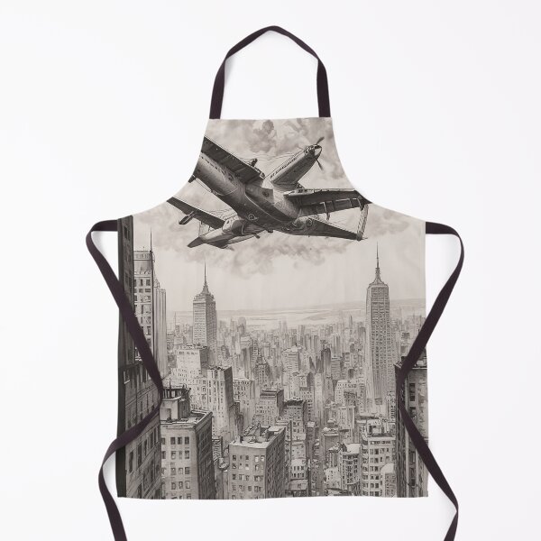 Item preview, Aeroplane Flying Over City Digital Print Design designed and sold by imanshu.
