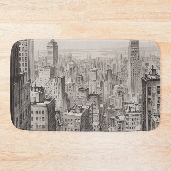 Item preview, Aeroplane Flying Over City Digital Print Design designed and sold by imanshu.