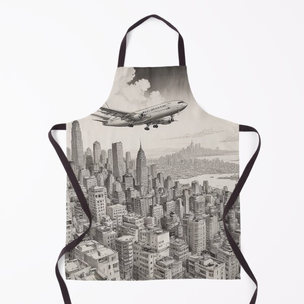 Item preview, Aeroplane Flying Over City Digital Print Design designed and sold by imanshu.