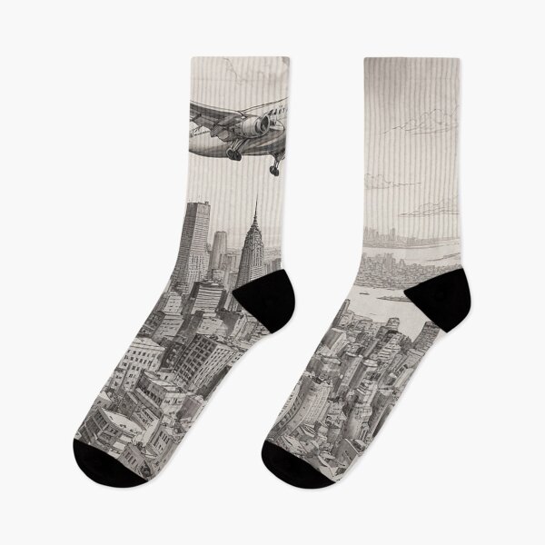 Item preview, Aeroplane Flying Over City Digital Print Design designed and sold by imanshu.