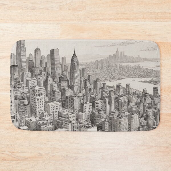Item preview, Aeroplane Flying Over City Digital Print Design designed and sold by imanshu.