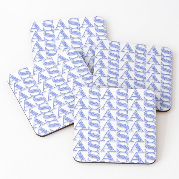 Item preview, Blue AS: Whimsical Font Design designed and sold by princessadalin.