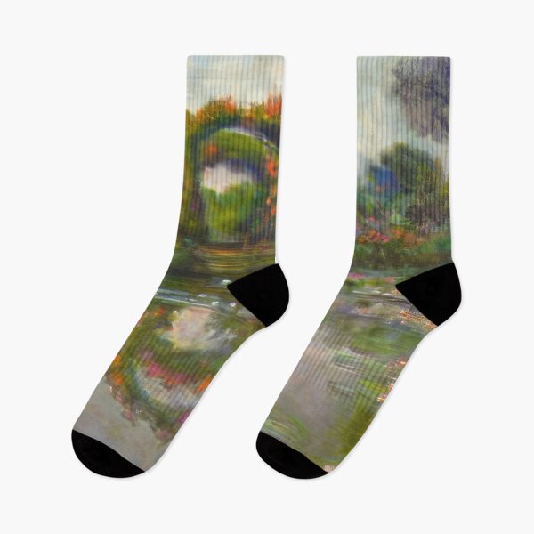 Item preview, Rose Flowered Arches at Giverny - 1913 - Claude Monet designed and sold by dottyshai.