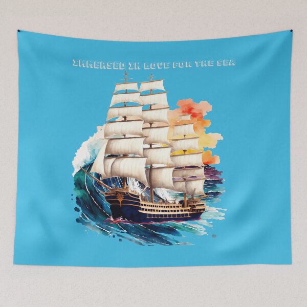 Item preview, IMMERSED IN LOVE FOR THE SEA designed and sold by ART-HOME-PAWS.