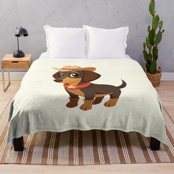 Item preview, Cowboy Dachshund - Cute Western Puppy Dog in a Hat designed and sold by Lovekica.