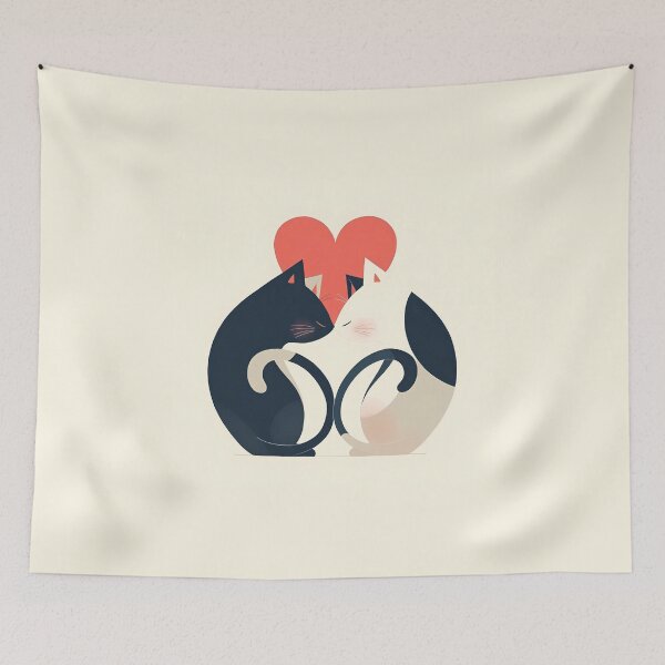 Item preview, an adorable cat couple designed and sold by Windy-market.