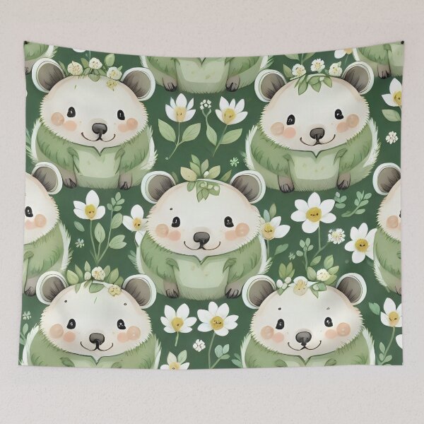 Item preview, Cute wombats and flowers seamless pattern designed and sold by Nolan6.