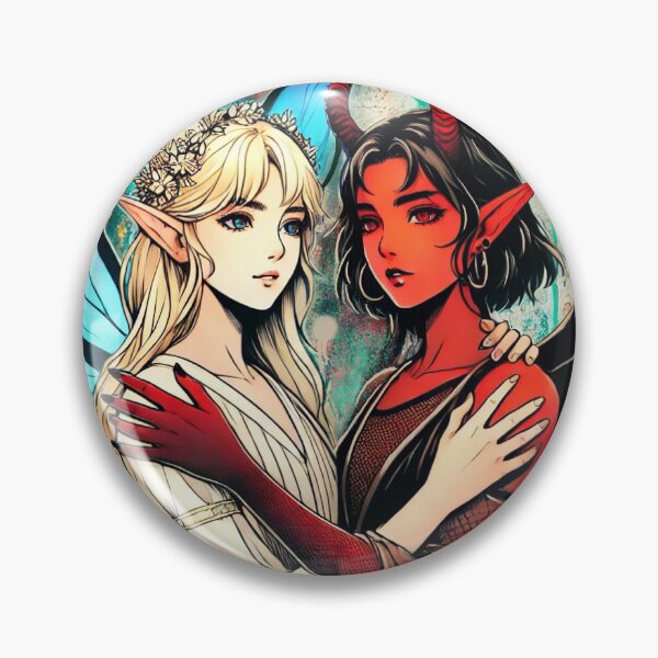 Item preview, Embrace of Light and Shadow - manga Friends  designed and sold by ViccaArt.