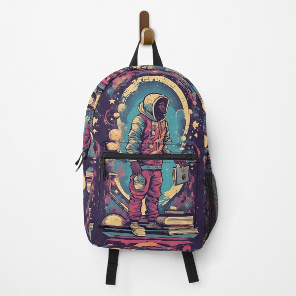 Item preview, Retro Graffiti style HipHop Figure in space designed and sold by Past-Midnight.