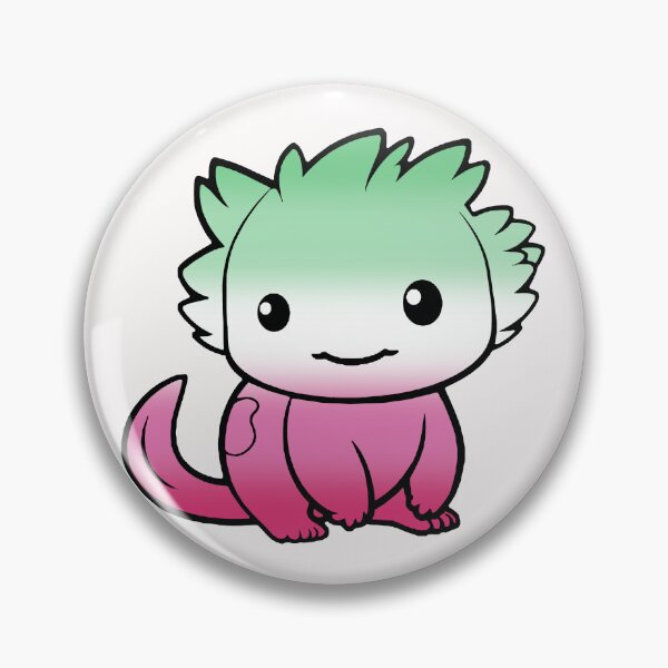 Item preview, Abrosexual Pride Flag Chibi Axolotl , Subtle Abrosexual Design designed and sold by Travelslightly.
