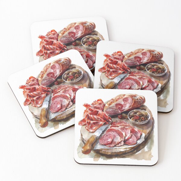 Item preview, Jamon watercolor designed and sold by Lexa Pix.