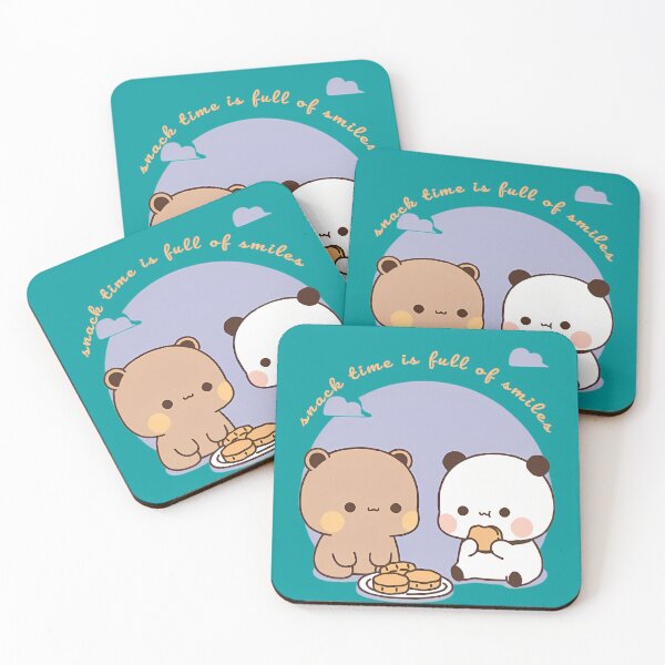 Item preview, Snack Time Smiles with Bubu and Dudu - Adorable Kawaii Snack Break Design designed and sold by FebricFusion.