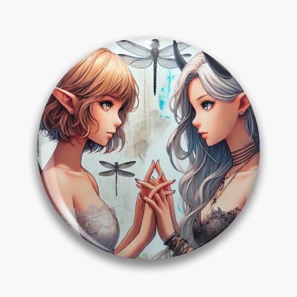 Item preview, Harmony of Opposites / manga friends  designed and sold by ViccaArt.