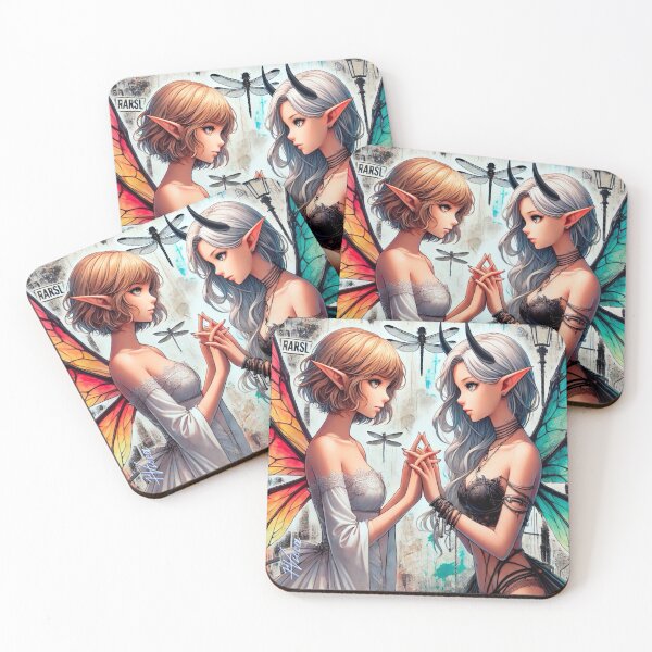Item preview, Harmony of Opposites / manga friends  designed and sold by ViccaArt.
