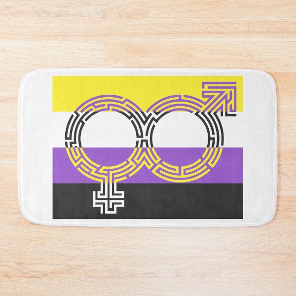 Item preview, non binary gender sign graphic designed and sold by NiamLab.