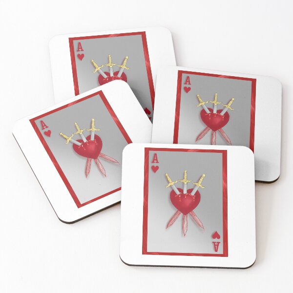 Item preview, Ace Of Hearts Three Of Swords designed and sold by rabisblunotte.