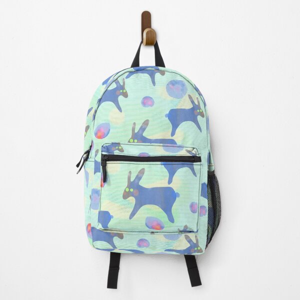 Item preview, Watercolor rabbits on a light background/blue colors designed and sold by My-fake-places.