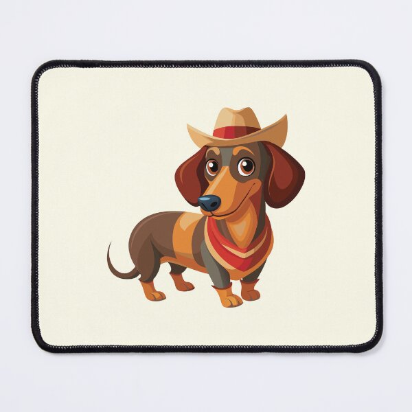 Item preview, Cowboy Dachshund - Cute Western Puppy Dog in a Hat  designed and sold by Lovekica.