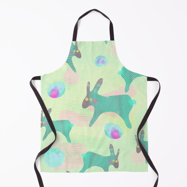 Item preview, Watercolor rabbits on a light background/ turquoise colors designed and sold by My-fake-places.