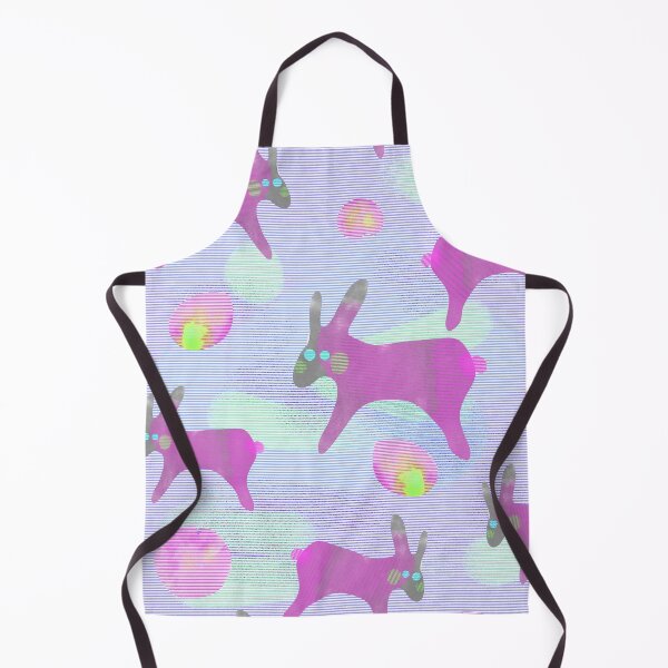 Item preview, Watercolor rabbits on a light background/pink colors designed and sold by My-fake-places.