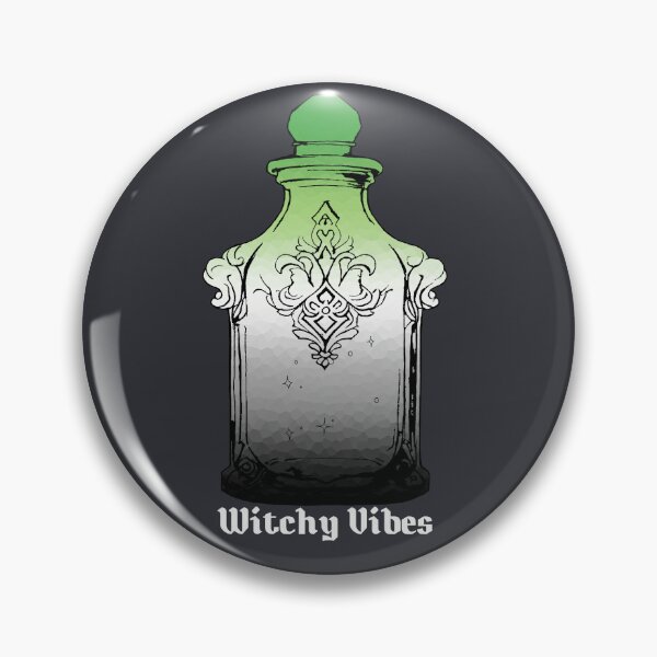 Item preview, Witchy Vibes Aromantic Pride Flag, Subtle Aromantic Potion Bottle designed and sold by Travelslightly.
