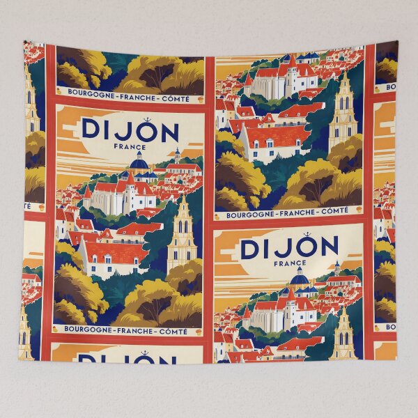 Item preview, Dijon Bourgogne Franche Comte France Vintage Travel Tourism  designed and sold by TravelersGems.