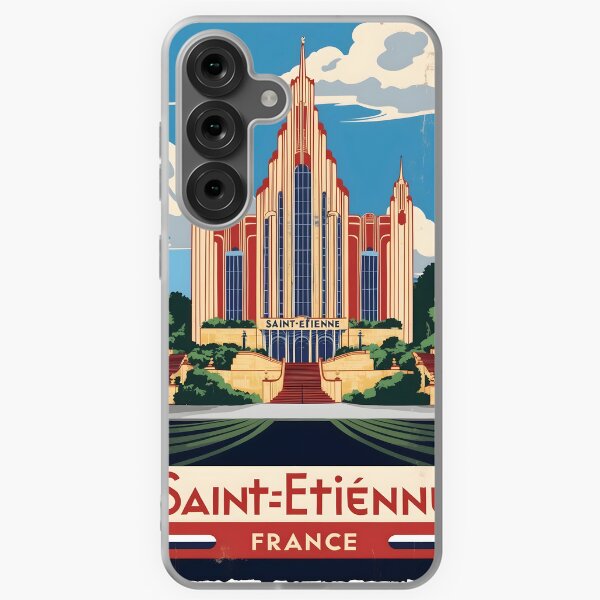 Item preview, Saint Etienne France Vintage Travel Tourism  designed and sold by TravelersGems.