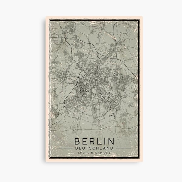 Artikel-Vorschau von Berlin Retro Map, designt und verkauft von PosterBerlin.