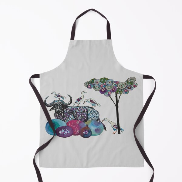 Item preview, African Buffalo with Cattle Egrets under Acacia Tree designed and sold by Every-wen.
