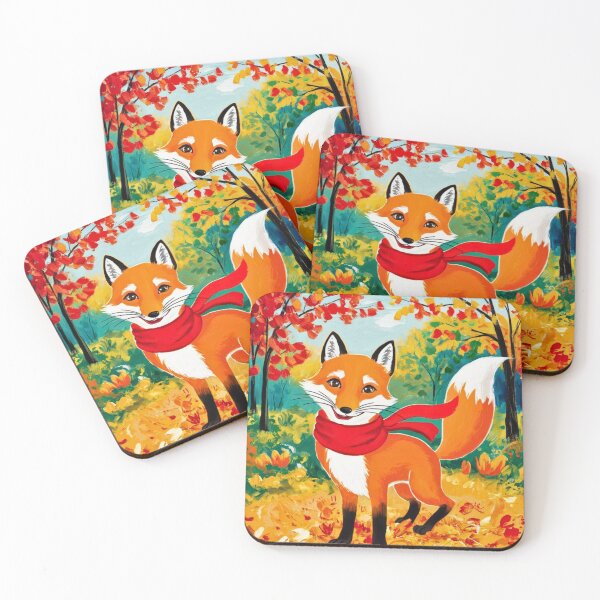 Item preview, Fox Portrait. Autumn season, fall fox, vintage fox, fox painting, Henri Matisse style designed and sold by FoxVibes.
