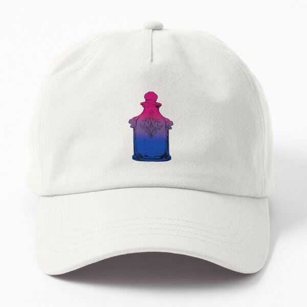 Aperçu de l'œuvre Witchy Vibes Drapeau de la fierté bisexuelle, bouteille de potion bi subtile créée et vendue par Travelslightly.