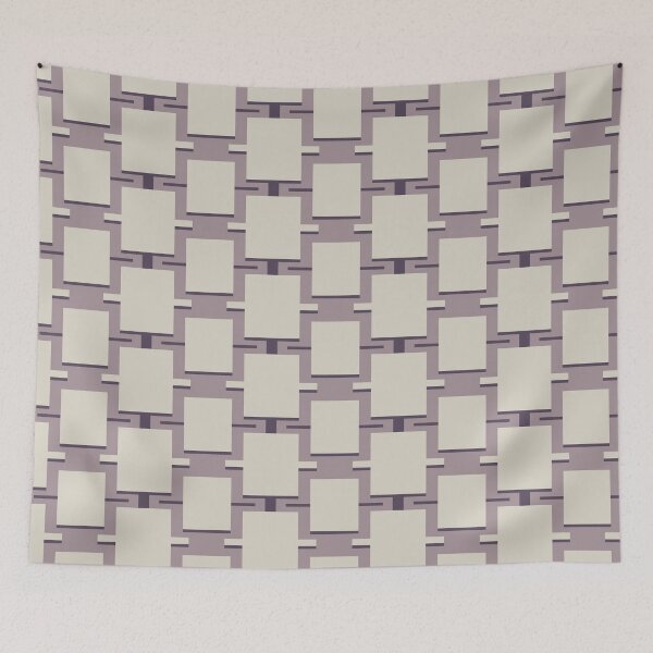 Item preview, abstract geometric rectangles lavender gray designed and sold by colorofmagic.