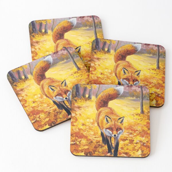 Item preview, Fox Portrait. Autumn season, fall fox, vintage fox, fox painting, Henri Matisse style designed and sold by FoxVibes.