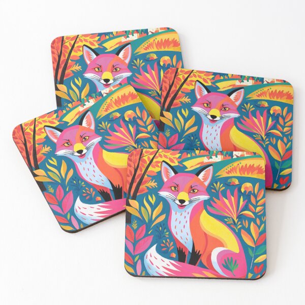 Item preview, Fox Portrait. Autumn season, fall fox, vintage fox, fox painting, Henri Matisse style designed and sold by FoxVibes.