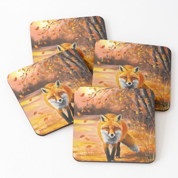 Item preview, Fox Portrait. Autumn season, fall fox, vintage fox, fox painting, Henri Matisse style designed and sold by FoxVibes.