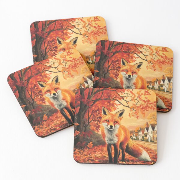 Item preview, Fox Portrait. Autumn season, fall fox, vintage fox, fox painting, Henri Matisse style designed and sold by FoxVibes.