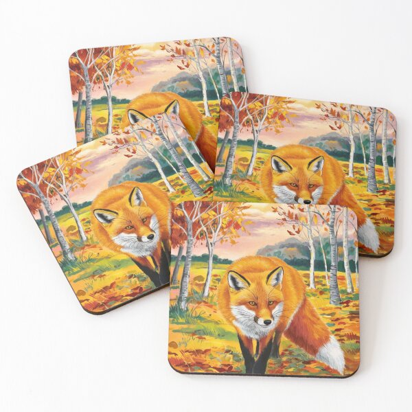 Item preview, Fox Portrait. Autumn season, fall fox, vintage fox, fox painting, Henri Matisse style designed and sold by FoxVibes.